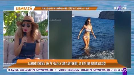 Star Matinal e pe val. Cum a reușit Carmen Brumă să nu pună niciun kilogram în plus, în concediu