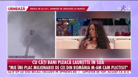 Frumoasa Laurette vrea sa se mute în Statele Unite