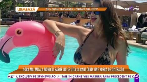 Sora mai mică a Monicăi Gabor nu se uită la bani când vine vorba de distracție