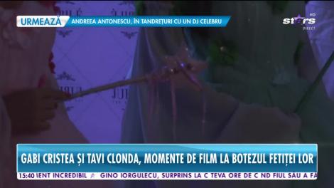 Star News. Cele mai tari imagini de la botez fetiței Gabrielei Cristea şi a lui Tavi Clonda