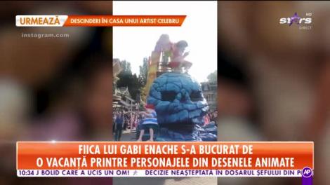 Star Matinal. Fiica lui Gabi Enache, vacanță printre personajele din desene animate