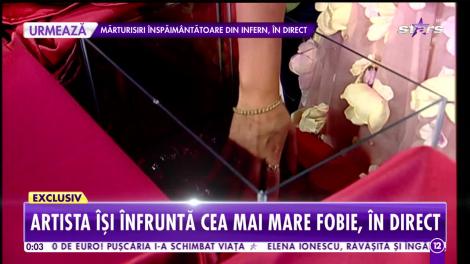 Bianca Rus şi-a înfruntat cea mai mare fobie, în direct, la Agenţia VIP!
