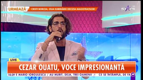 Cezar Ouatu, voce impresionantă. Artistul cântă live la Star Matinal