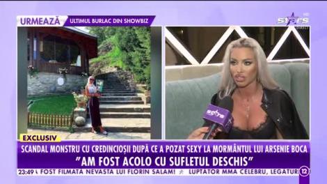 Loredana Chivu, scandal monstru cu credincioşii după ce a pozat sexy la mormântul lui Arsenie Boca!