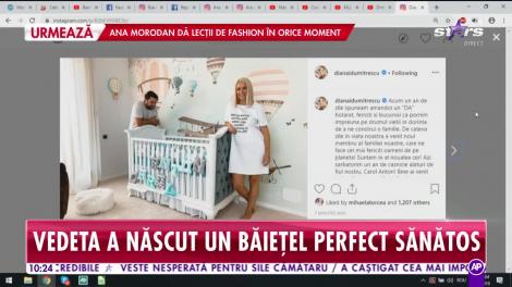 Diana Dumitrescu a născut un băieţel perfect sănătos! Ce nume a ales pentru bebeluş