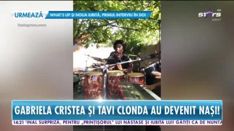 Gabriela Cristea şi Tavi Clonda au devenit naşi!