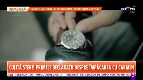 Star Matinal. Culiţă Sterp, primele declaraţii despre împăcarea cu Carmen de la Sălciua