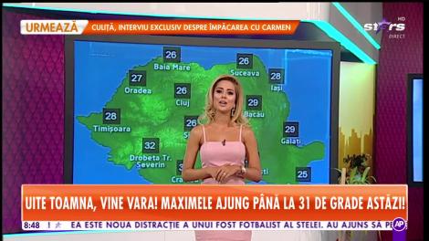 Star Matinal. Flick prezintă vremea în versuri! Uite toamna, vine vara! Maximele ajung până la 31 de grade