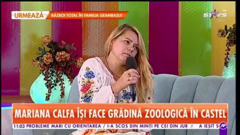 Maria Calfa, cu căprița, în direct, la Star Matinal: Am două. Mi-am dorit de când eram copil