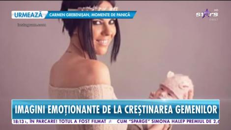 Star News. Imagini emoționante de la creștinarea gemenilor Ralucăi Macovei