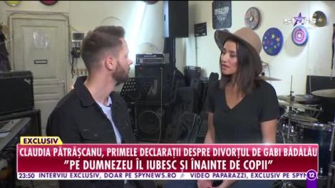 Claudia Pătrăşcanu, primele declaraţii despre divorţul de Gabi Bădălău