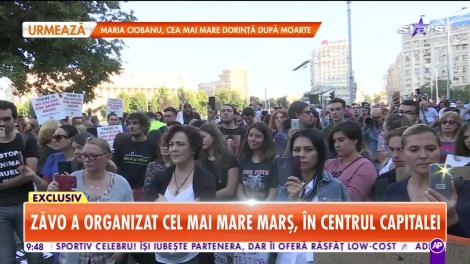 Oana Zăvoranu a organizat cel mai mare marș pentru protejarea animăluţelor, în centrul Capitalei