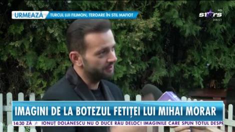 Mihai Morar și-a creștinat fetița. Imagini emoționante de la botez