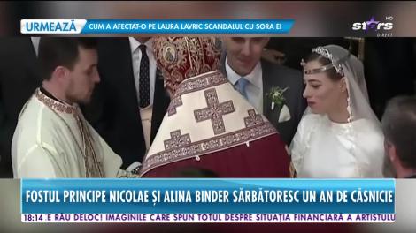 Star News. Fostul principe Nicolae şi Alina Binder sărbătoresc un an de căsnicie