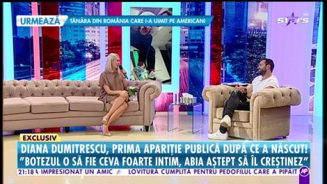 Diana Dumitrescu, prima apariţie într-un platou de televiziune după ce a născut!
