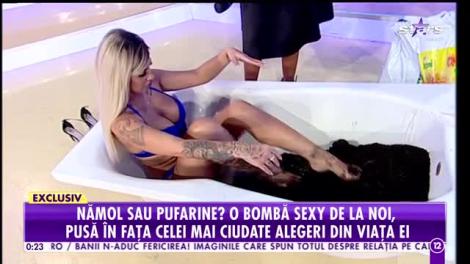 Agenția VIP. Baie cu nămol, în direct. Roxa a renuțat la haine