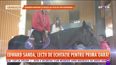 Edward Sanda, lecţii de echitaţie pentru prima oară! Artistul a făcut dezvăluri despre carieră şi copilărie