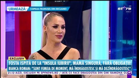 Bianca Roman, fosta ispită de la "Insula Iubirii", o mamă singură şi fără obligaţii!