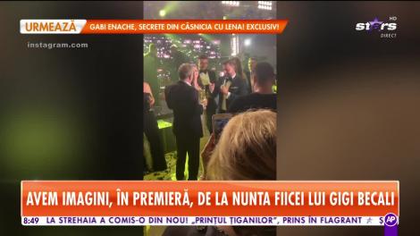 Gigi Becali a cedat emoţiilor! Patronul FCSB a plâns la nunta fiicei!