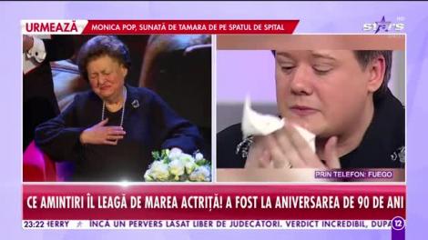 Tamara Buciuceanu Botez a murit. Fuego, în stare de șoc la aflarea veștii - VIDEO