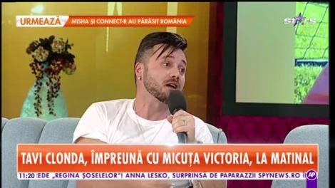Tavi Clonda, împreună cu micuța Victoria, la Star Matinal!
