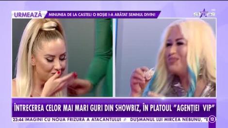 Agenția VIP. Lenna și Cristina Pazurati, provocarea serii. Câți metri de gumă pot băga în gură cele două vedete