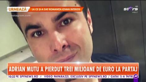 Adrian Mutu a pierdut trei milioane de euro la partaj