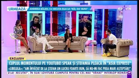 Răi da Buni. Speak şi Ştefania, concurenți în Asia Express: Vom avea sigur parte de surprize acolo. Va fi ceva rău