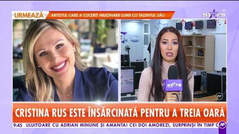 Star Matinal. Cristina Rus este însărcinată pentru a treia oară: Vom avea o fetiță