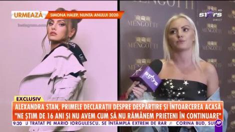 Star Matinal. Alexandra Stan, primele declarații despre despărțire și întoarcerea acasă