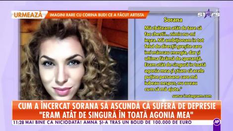 Star Matinal. Cum a reușit Sorana să scape de depresie: Eram atât de singură...