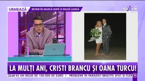 La mulţi ani, Cristi Brancu şi Oana Turcu! Vedetele de la Antena Stars au împlinit 11 ani de căsătorie!