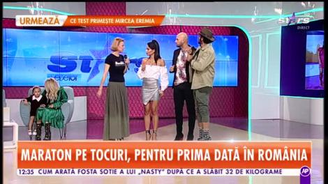 Andrei Ștefănescu și Kamara au mers pe tocuri, în direct, la Star Matinal!