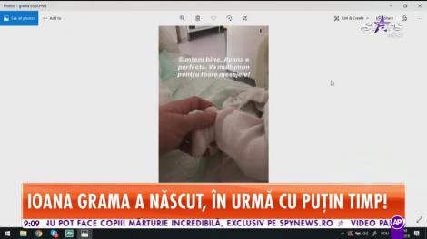 Bloggerița Ioana Grama a născut o fetiță. Ce nume va purta micuța