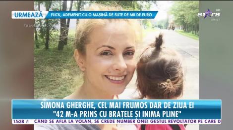 Simona Gherghe, cel mai frumos dar de ziua ei!