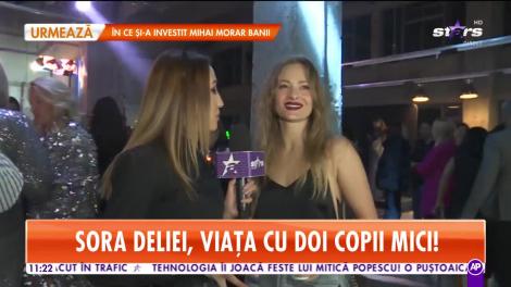 Cum se împarte sora Deliei între cei mici, carieră şi soţ