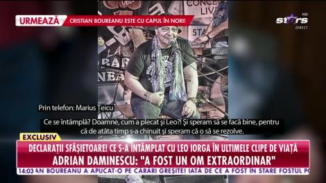 Detalii cutremurătoare despre Leo Iorga. Ce s-a întâmplat cu artistul în ultimele clipe de viaţă