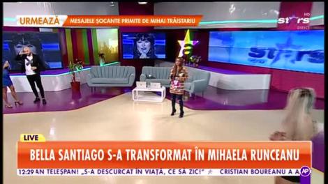 Star Matinal. Bella Santiago, moment impresionant la Te cunosc de undeva! Vedeta s-a transformat în Mihaela Runceanu