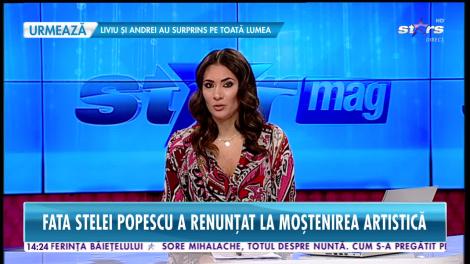 Star News. Fiica Stelei Popescu a renunţat la moştenirea artistică a actriţei
