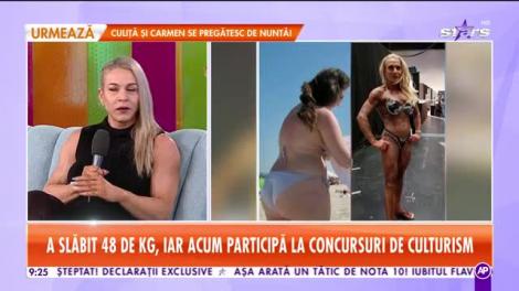 Star Matinal. Alina Mitria a slăbit 50 de kilograme, iar acum participă la concursuri de culturism