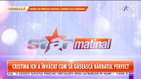 Cristina ICH a dezvăluit secretul relaţiei perfecte