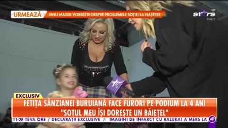Fetiţa Sânzianei Buruiană face furori pe podium la numai patru ani!