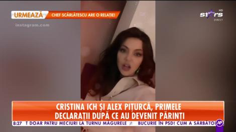 Star Matinal. Cristina Ich şi Alex Piţurcă, primele declaraţii împreună după ce au devenit părinţi!