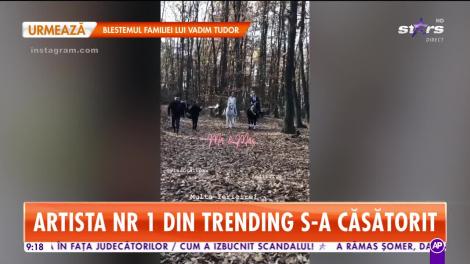 Star Matinal. Vlăduţa Lupău s-a căsătorit cu alesul inimii ei, fotbalistul Adi Rus!