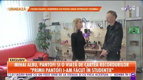 Care este cea mai scumpă pereche de pantofi creată de Mihai Albu! Această pereche i-a adus un record uriaș