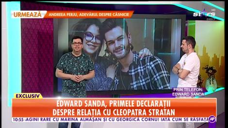 Star Matinal. Edward Sanda, primele declarații despre relația cu Cleopatra Stratan: Nu știu de unde a pornit acest zvon