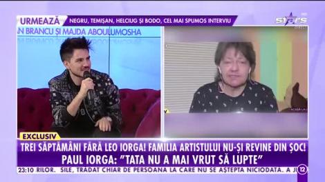 Trei săptămâni fără Leo Iorga! Familia artistului nu-şi revine din şoc! Paul Iorga: În ultimele două zile dinainte să moară, tata nu a mai avut dureri!