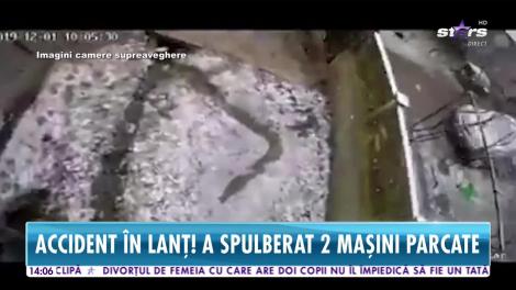 Star News. Accident în lanţ în localitatea Produleşti. Un tânăr de 20 de ani a spulberat două mașini parcate