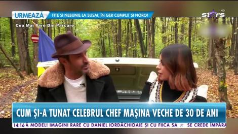 Cum și-a „tunat” chef Nicolai Tand mașina veche de 30 de ani, o Dacia 1300! „Umblu în fiecare zi cu ea” – Video