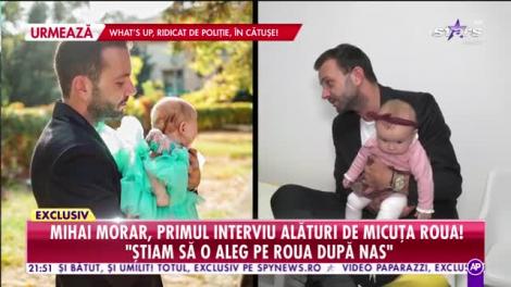 Răi da Buni. Mihai Morar, primul interviu alături de fetiţa sa!: A fost o sarcină mult mai grea decât a gemenelor